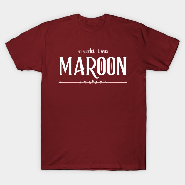 Maroon T-Shirt by lyndsayruelle